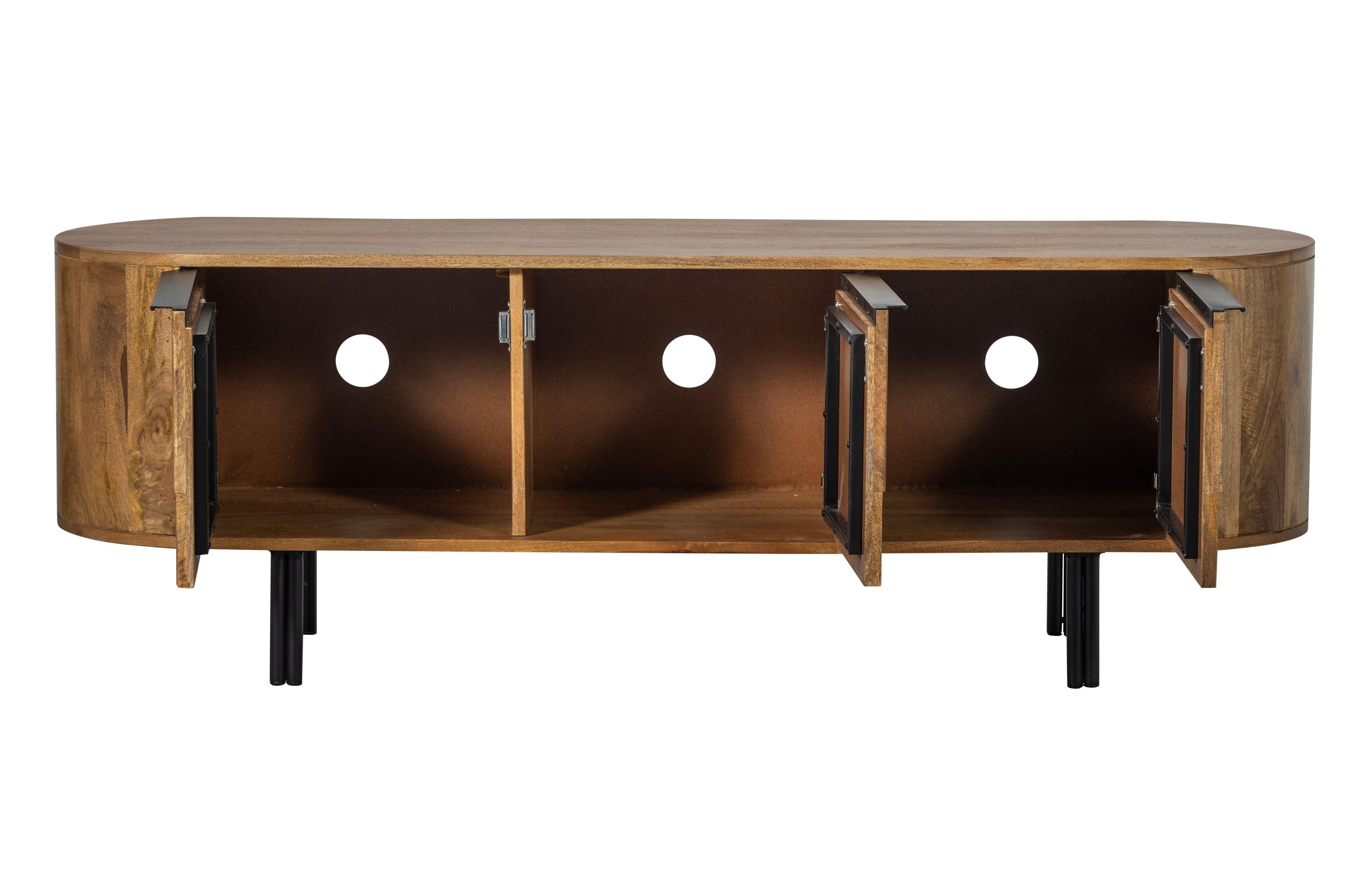 Szafka RTV EFFORTLESS drewno mango Be Pure Eye on Design