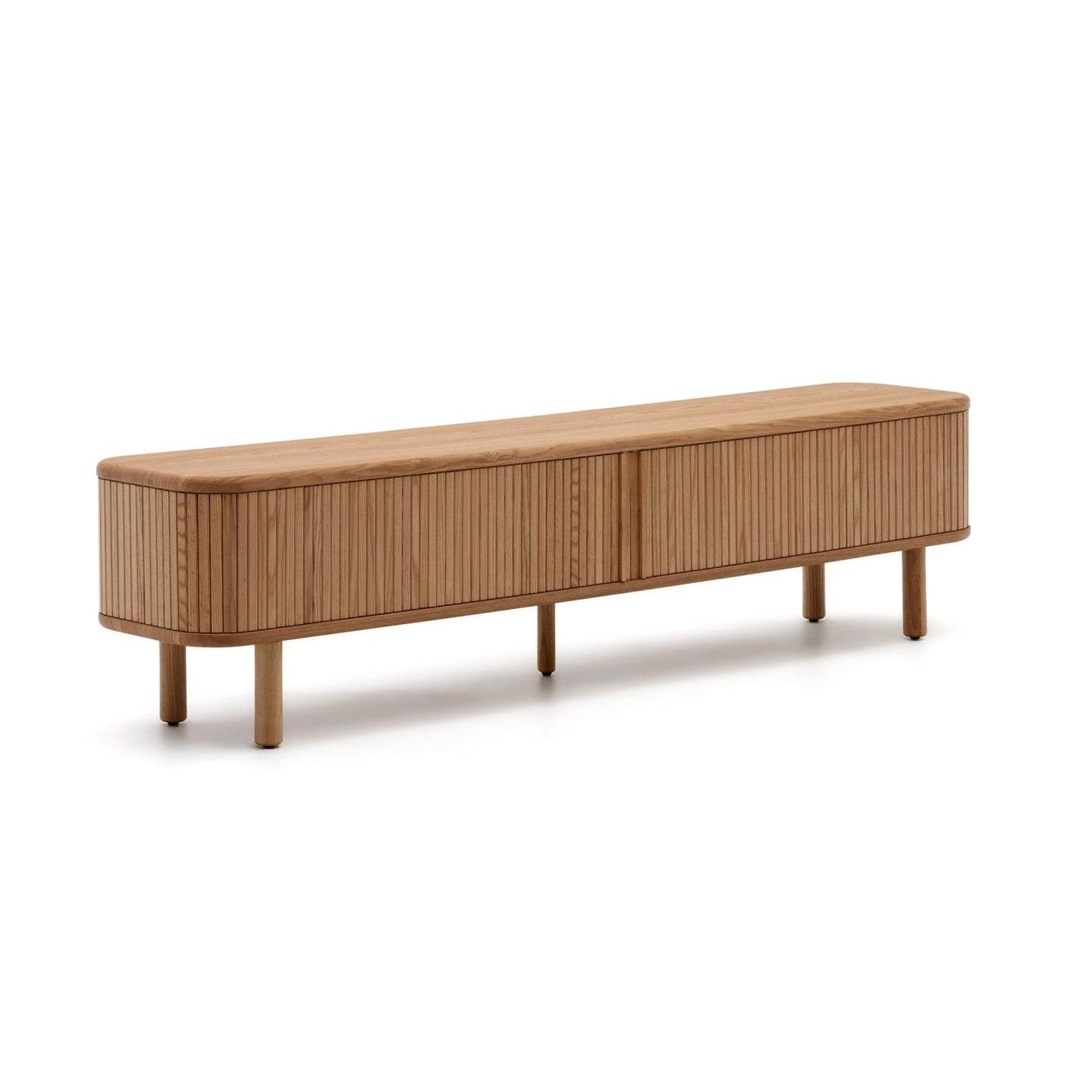 Szafka RTV MAILEN okleina jesionowa La Forma 200 cm Eye on Design