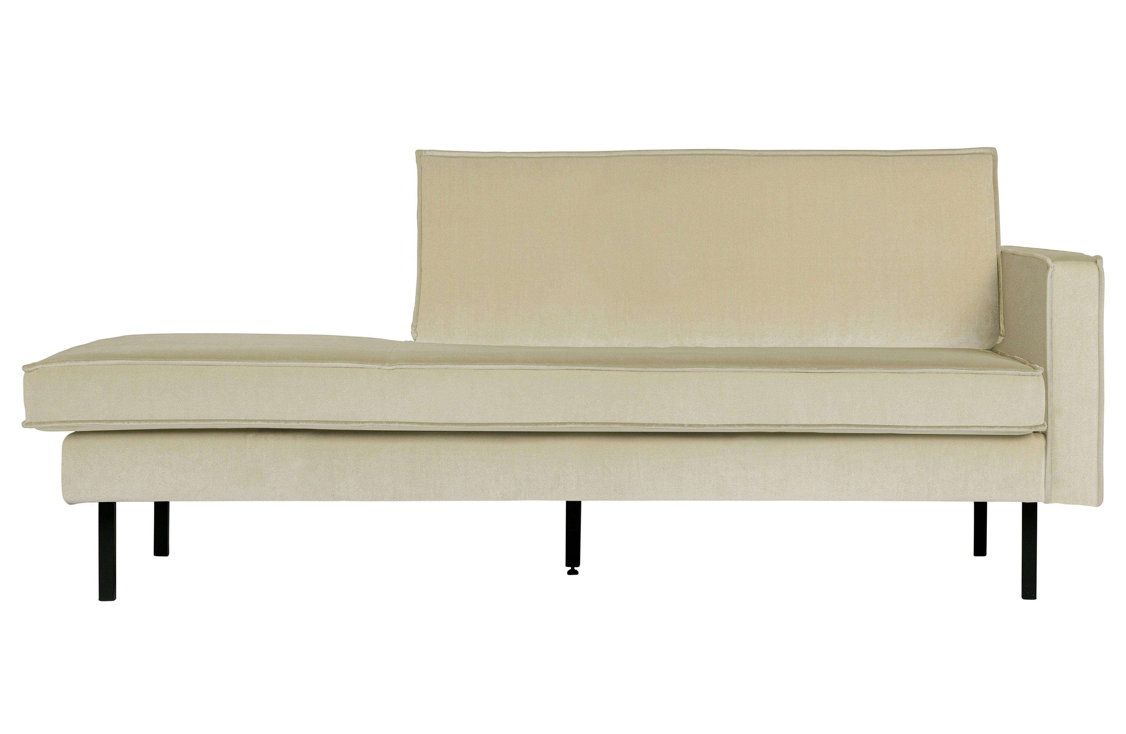 Szezlong aksamitny prawostronny RODEO pistacjowy Be Pure Eye on Design