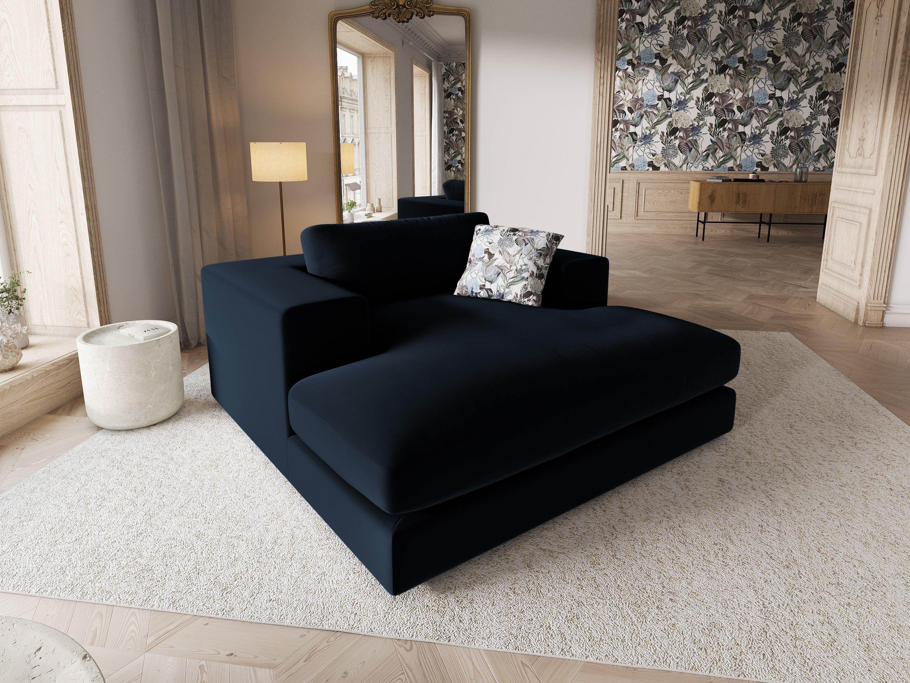 Szezlong aksamitny TENDANCE granatowy CXL by Christian Lacroix Eye on Design