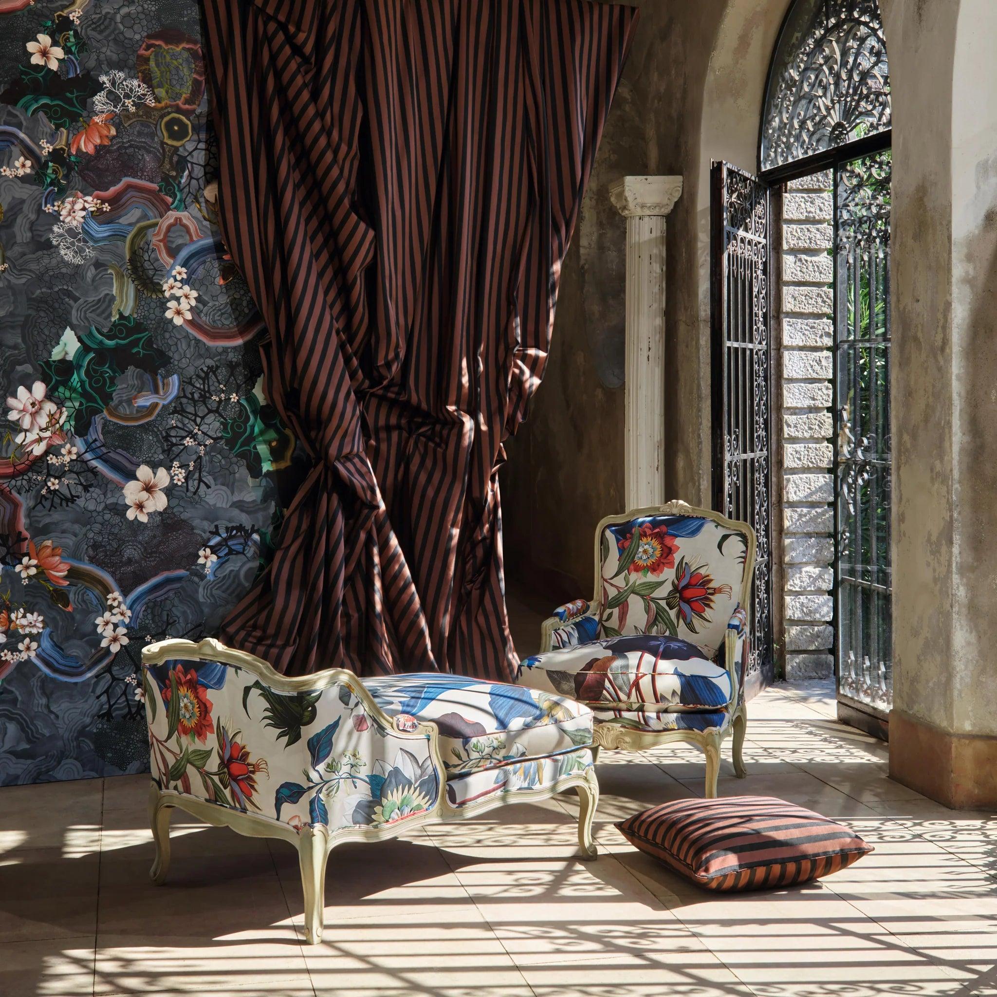 Tapeta ALGAE BLOOM GRAPHITE szarobłękitny Christian Lacroix Eye on Design