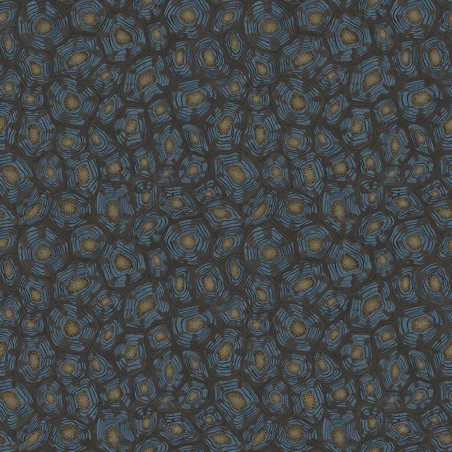 Tapeta ARDMORE JABULA - Savanna Shell czerń i metaliczne złoto Cole & Son Eye on Design