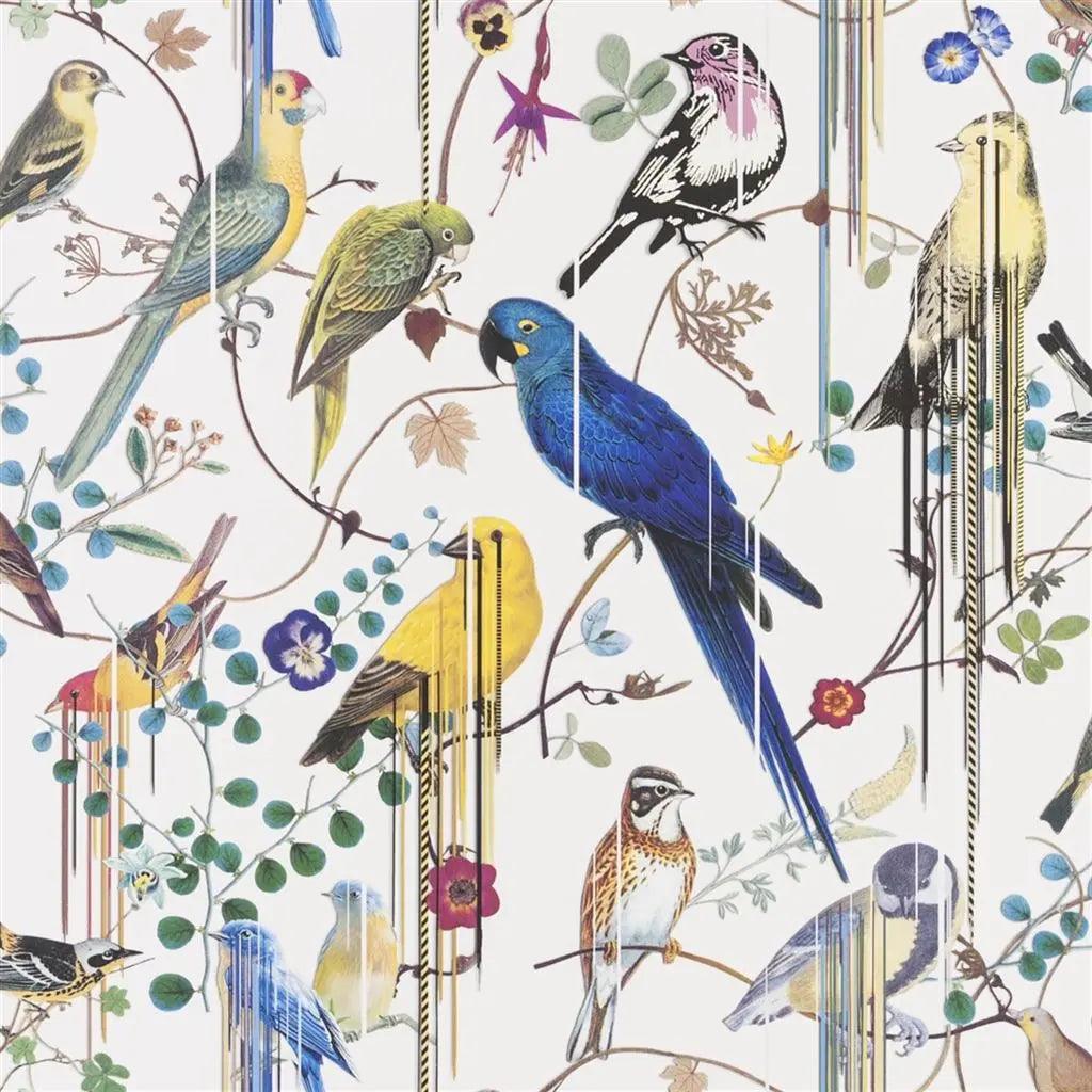 Tapeta BIRDS SINFONIA PERCE NEIGE jasnoszary Christian Lacroix Eye on Design