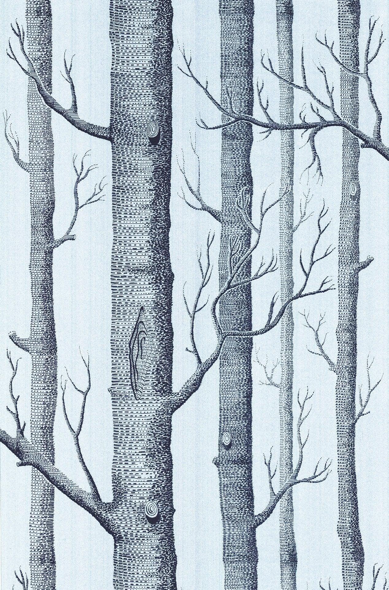 Tapeta CONTEMPORARY COLLECTION - Woods srebrna folia Cole & Son Eye on Design