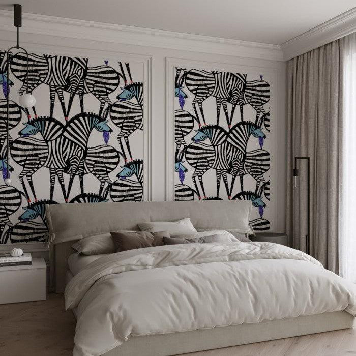 Tapeta Dancing Zebras Wallcolors Eye on Design
