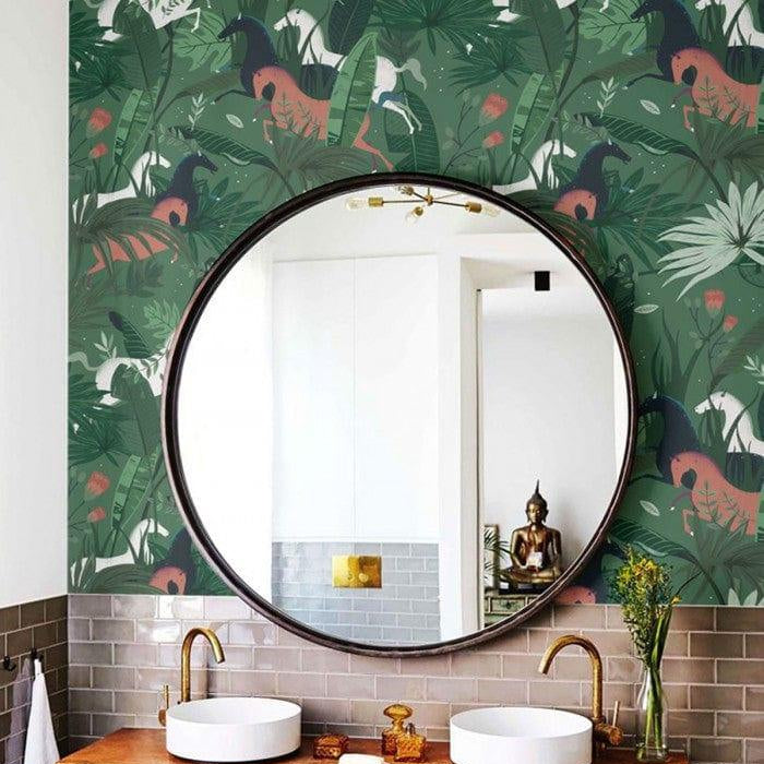 Tapeta DREAM HORSES GREEN Wallcolors Eye on Design