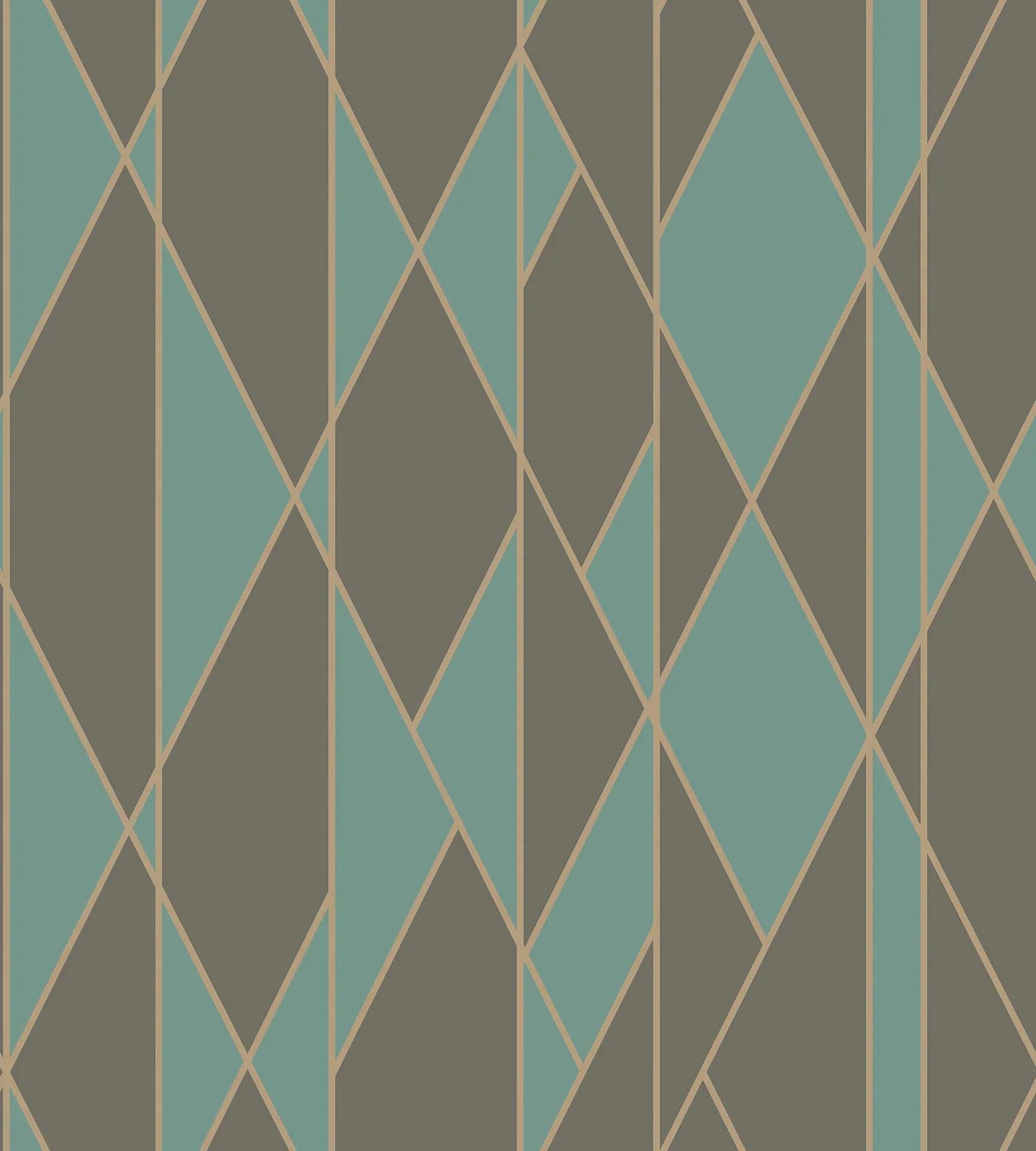 Tapeta GEOMETRIC II - Oblique zielony Cole & Son Eye on Design