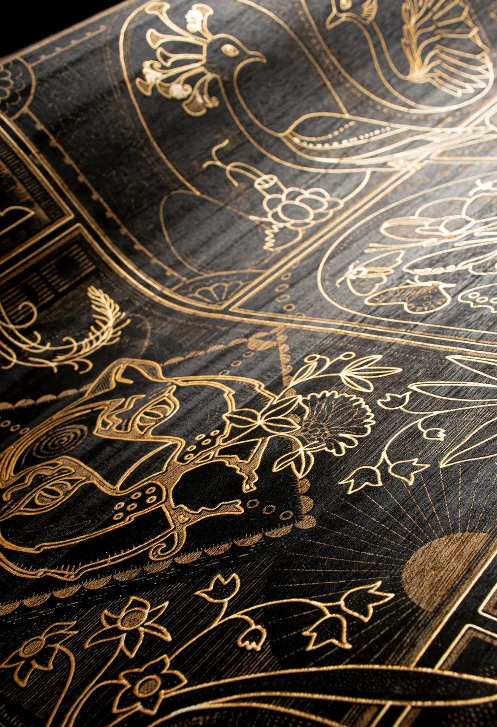 Tapeta GOLDEN TIGER - EBONY fornir drewniany Arte Eye on Design