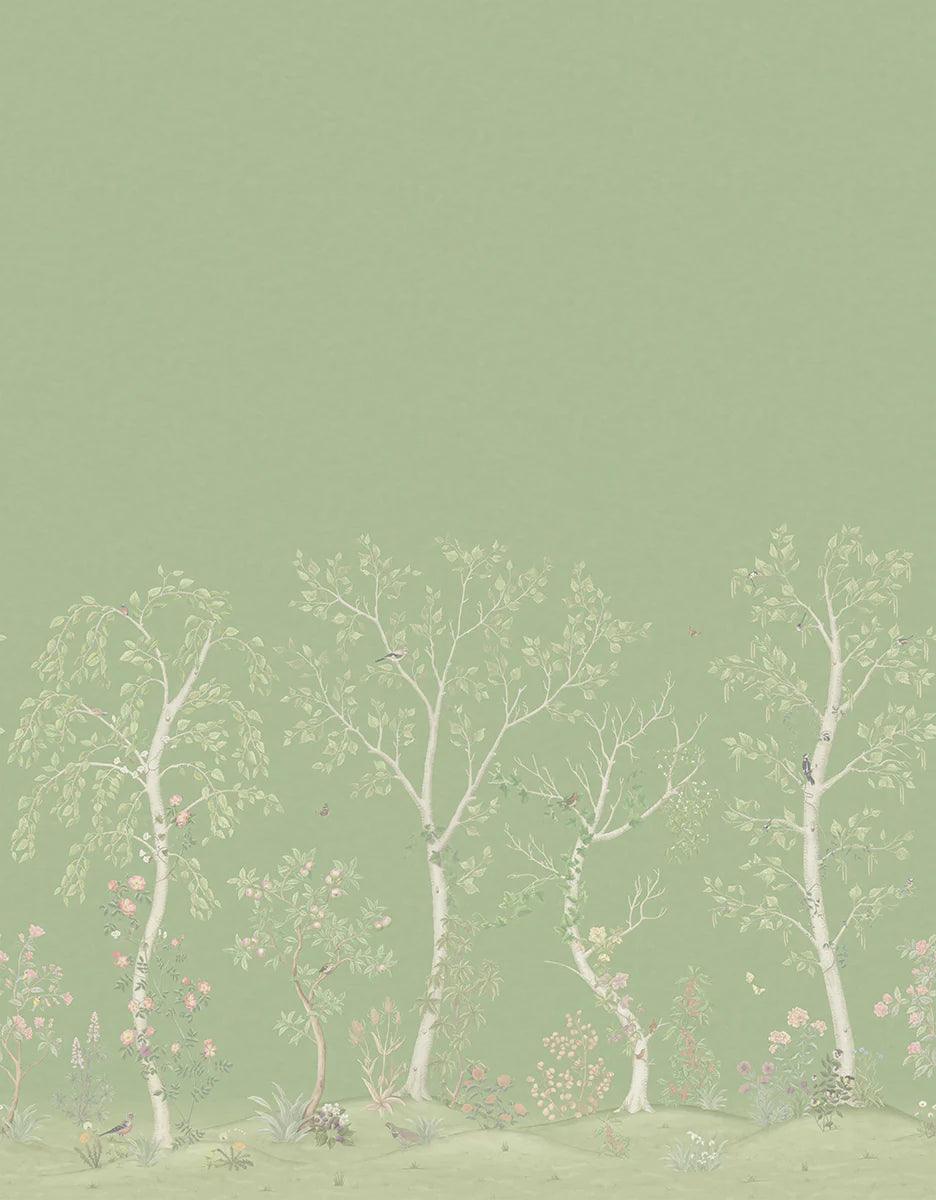 Tapeta jedwabna THE GARDENS - Seasonal Woods jadeit Cole & Son Eye on Design