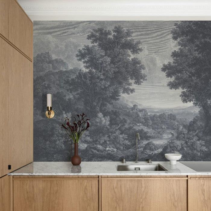 Tapeta Picturesque Valley of Serenit Blue Wallcolors Eye on Design