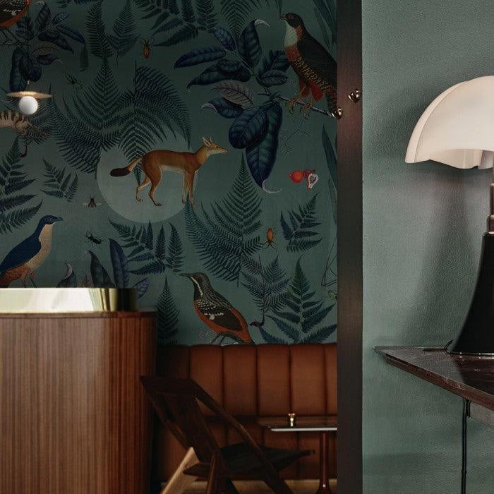 Tapeta TURQUOISE FERN Wallcolors Eye on Design