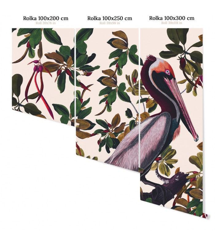Tapeta VINTAGE PELICANS Wallcolors Eye on Design