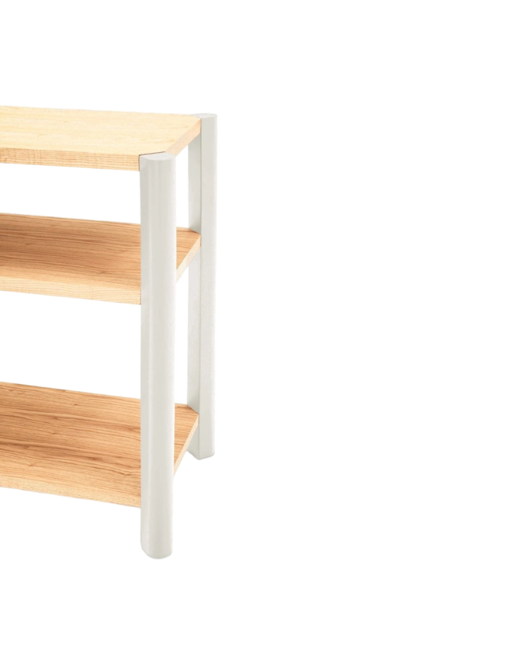 BONA Oak Wood Shelf with Beige Base