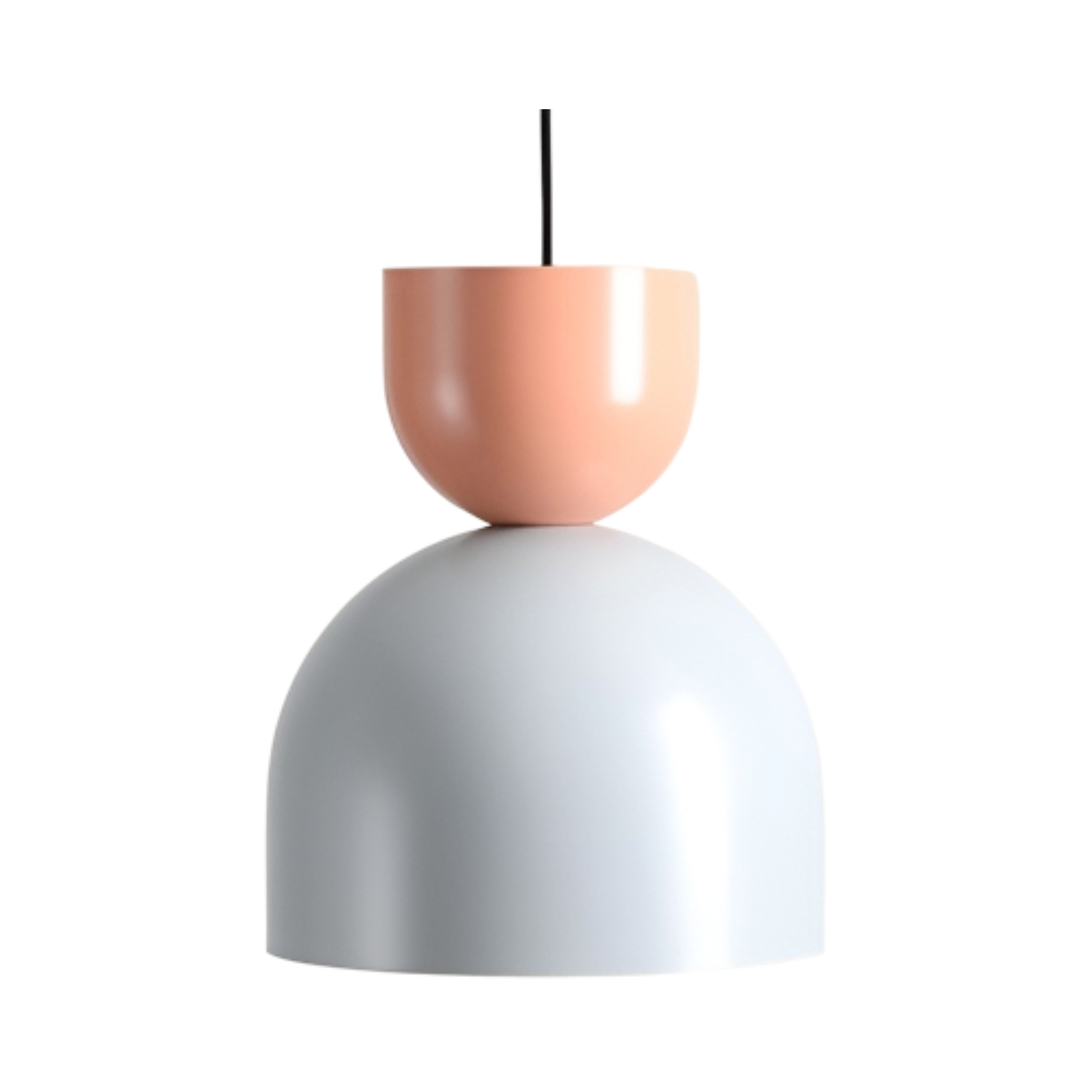 Coral hanging lamp with gray