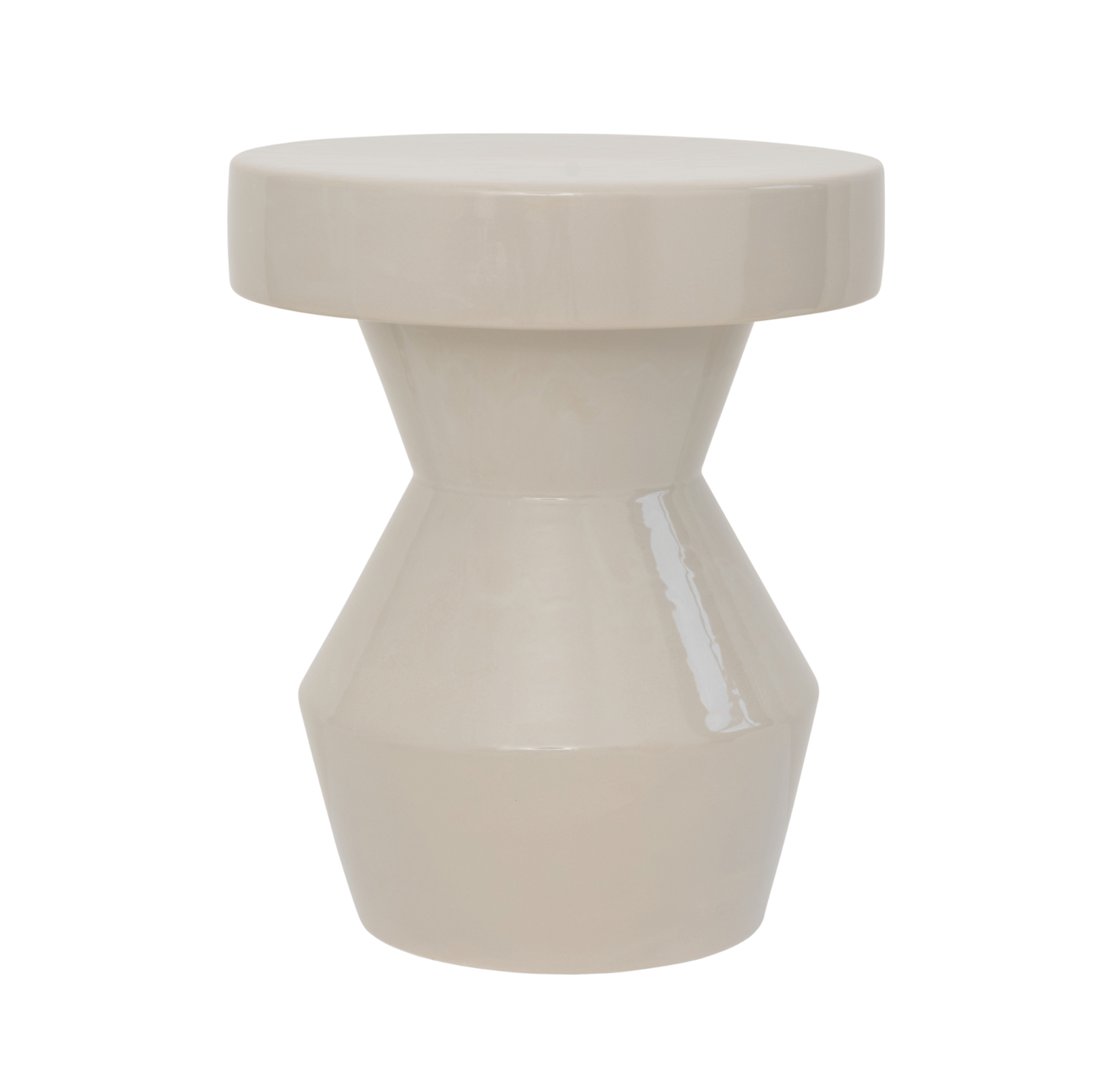 Side table Sculptural Cream Ceramics