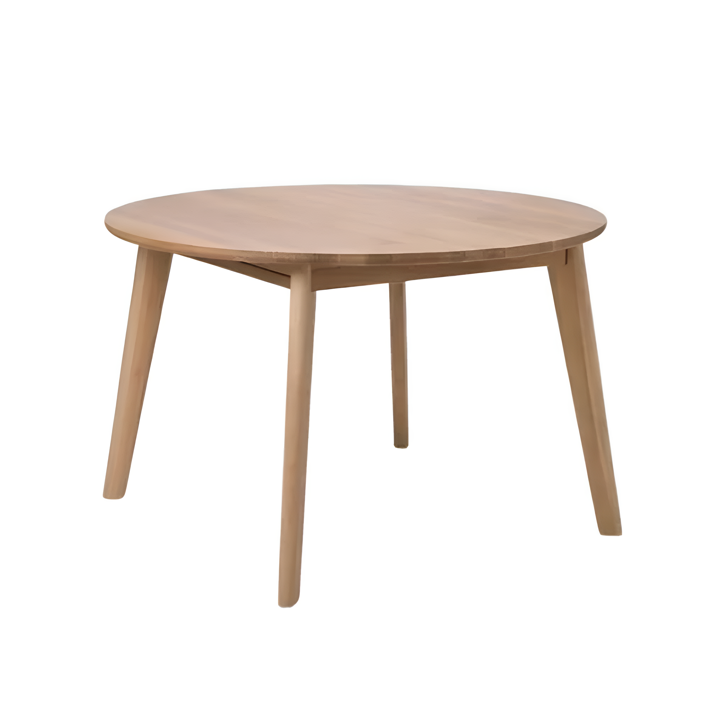 Round extendable table MURO made of solid oak wood