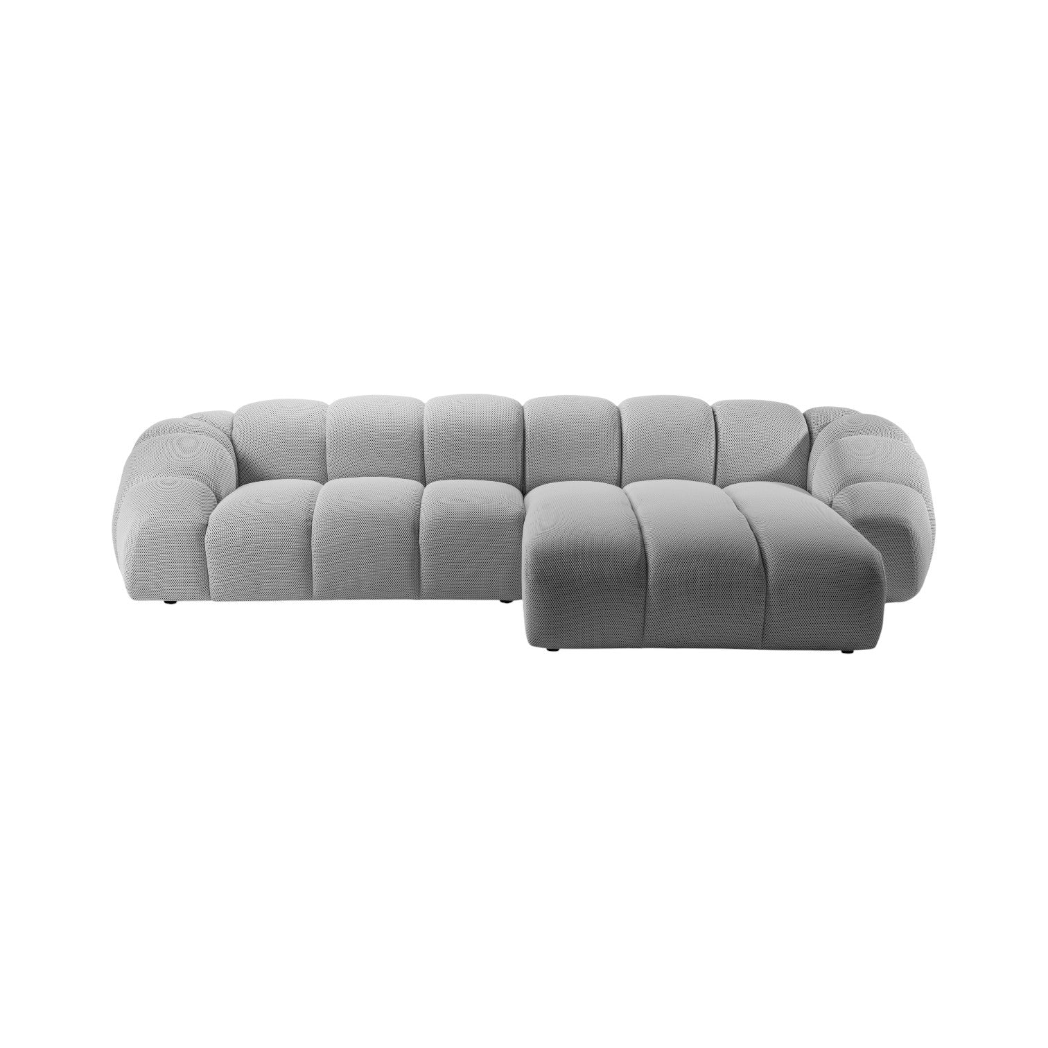 Rechte Ecke Sofa, "Diana", 4 Sitze, Silber, 334x182x72
In Europa gemacht