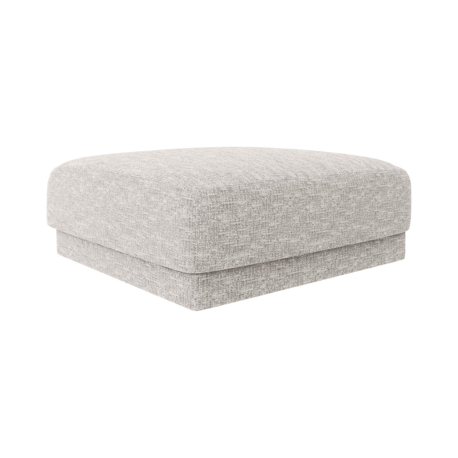 MILEY Pouf Light Gray Chenille Silky