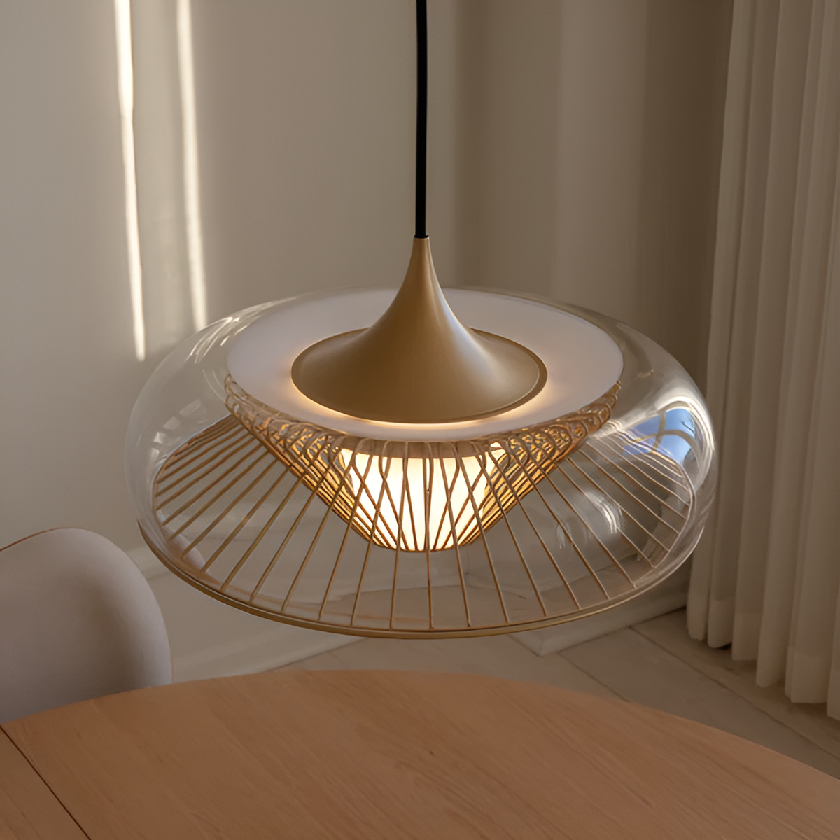 CHORDIS gold pendant lamp shade
