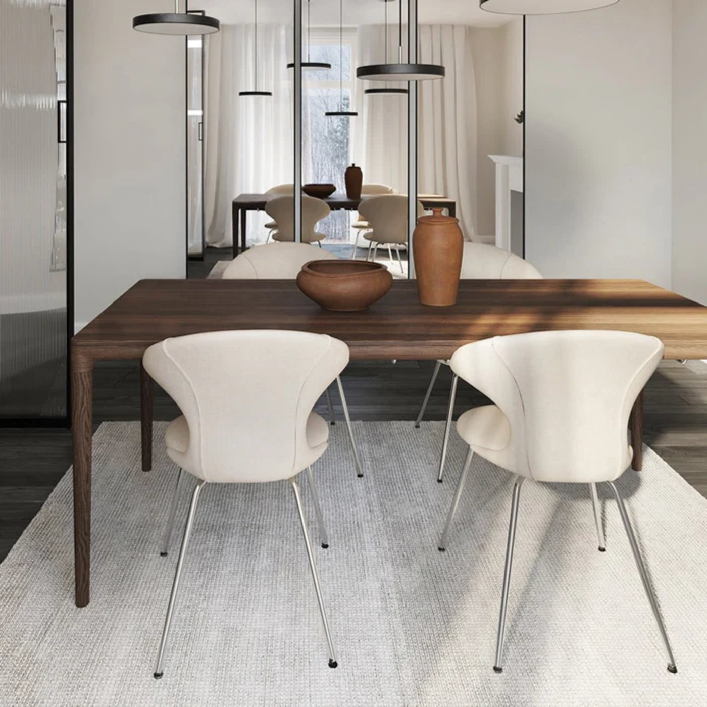 HEART'N'SOUL extendable table dark oak