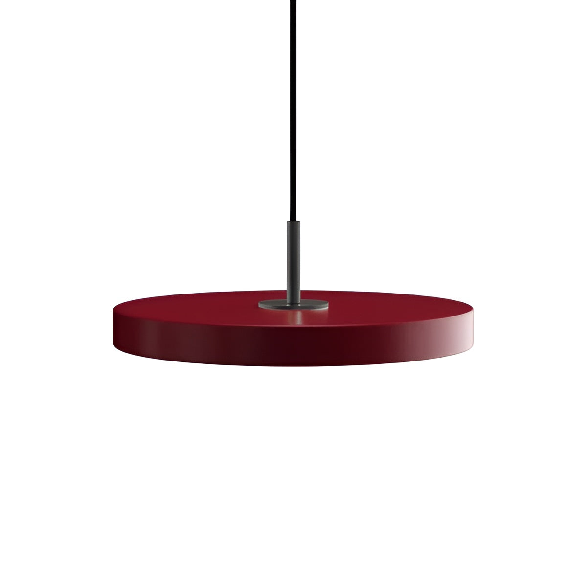 Pendelleuchte ASTERIA PLUS bordeaux mit schwarzem Einsatz