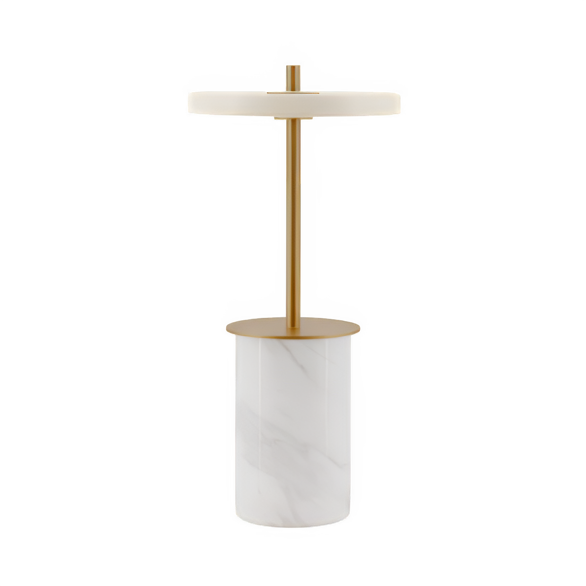 Asteria Move Mini Table Lamp White Marble with Gold Accent