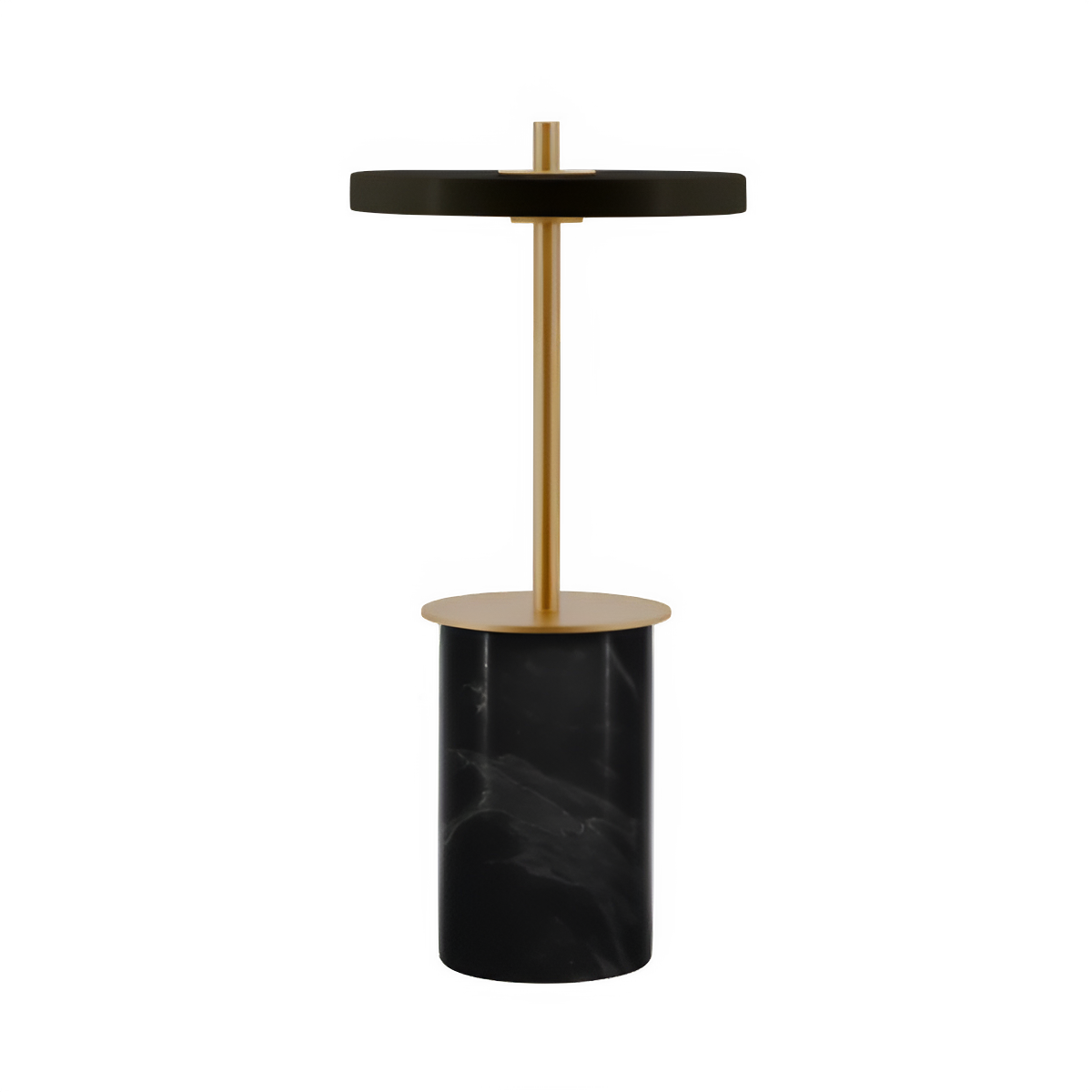 Tischlampe ASTERIA MOVE MINI schwarzer Marmor mit goldener Einlage