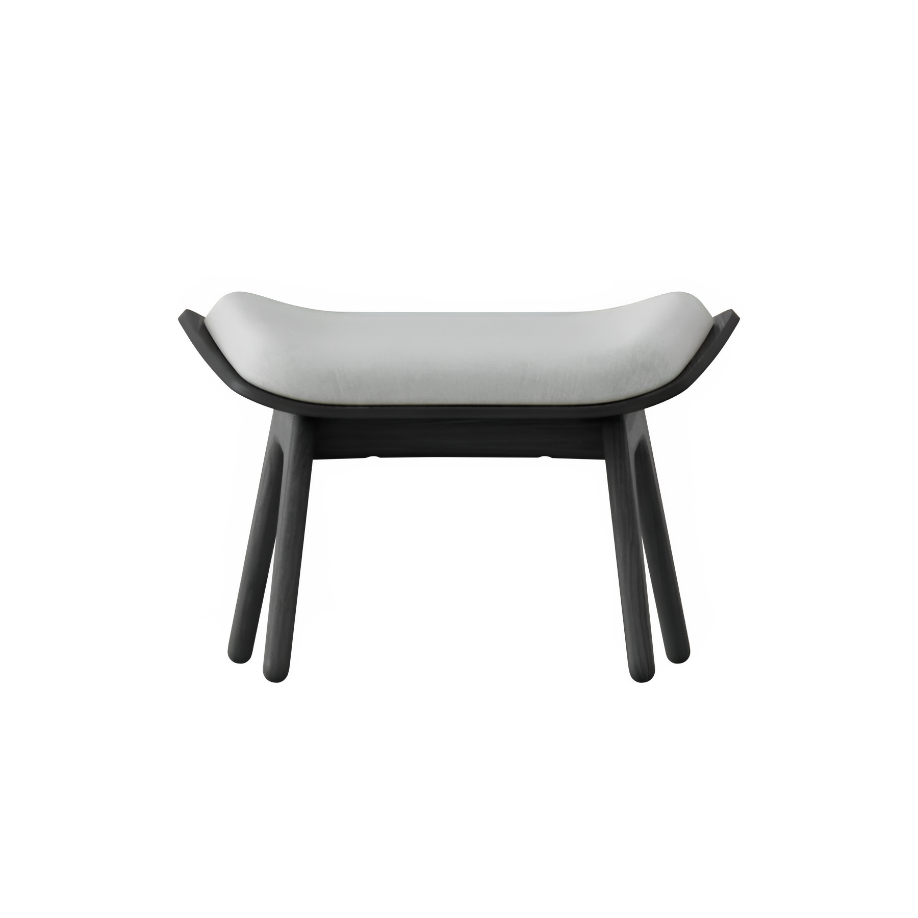 READER footstool baby blue with black base