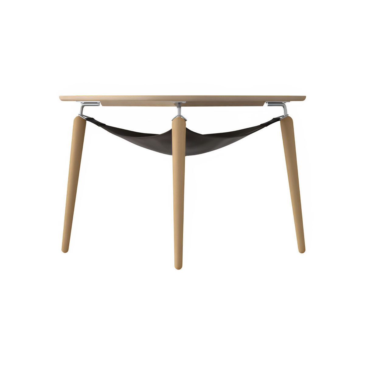 HANG OUT coffee table oak with silver supports