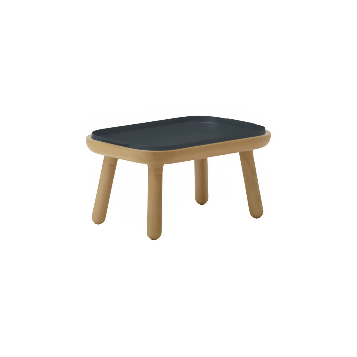 PAFF anthracite coffee table with oak base