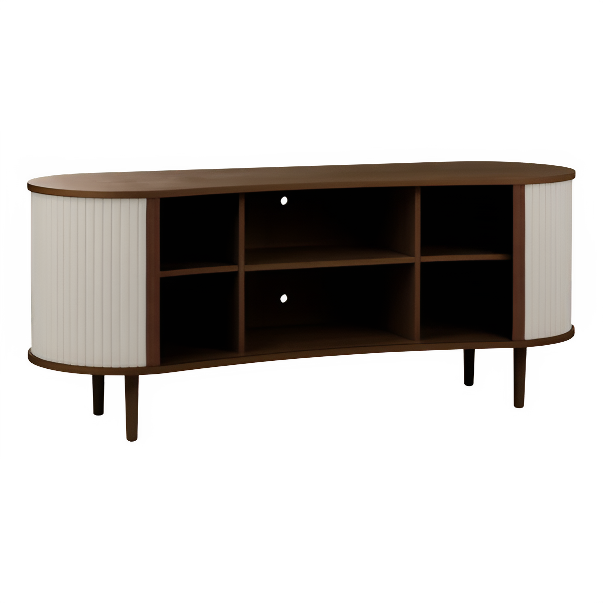 AUDACIOUS RTV Cabinet sandy with dark oak base