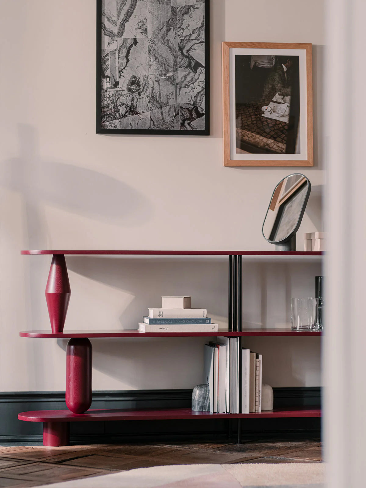 VAZOO DUO Shelf green oak wood