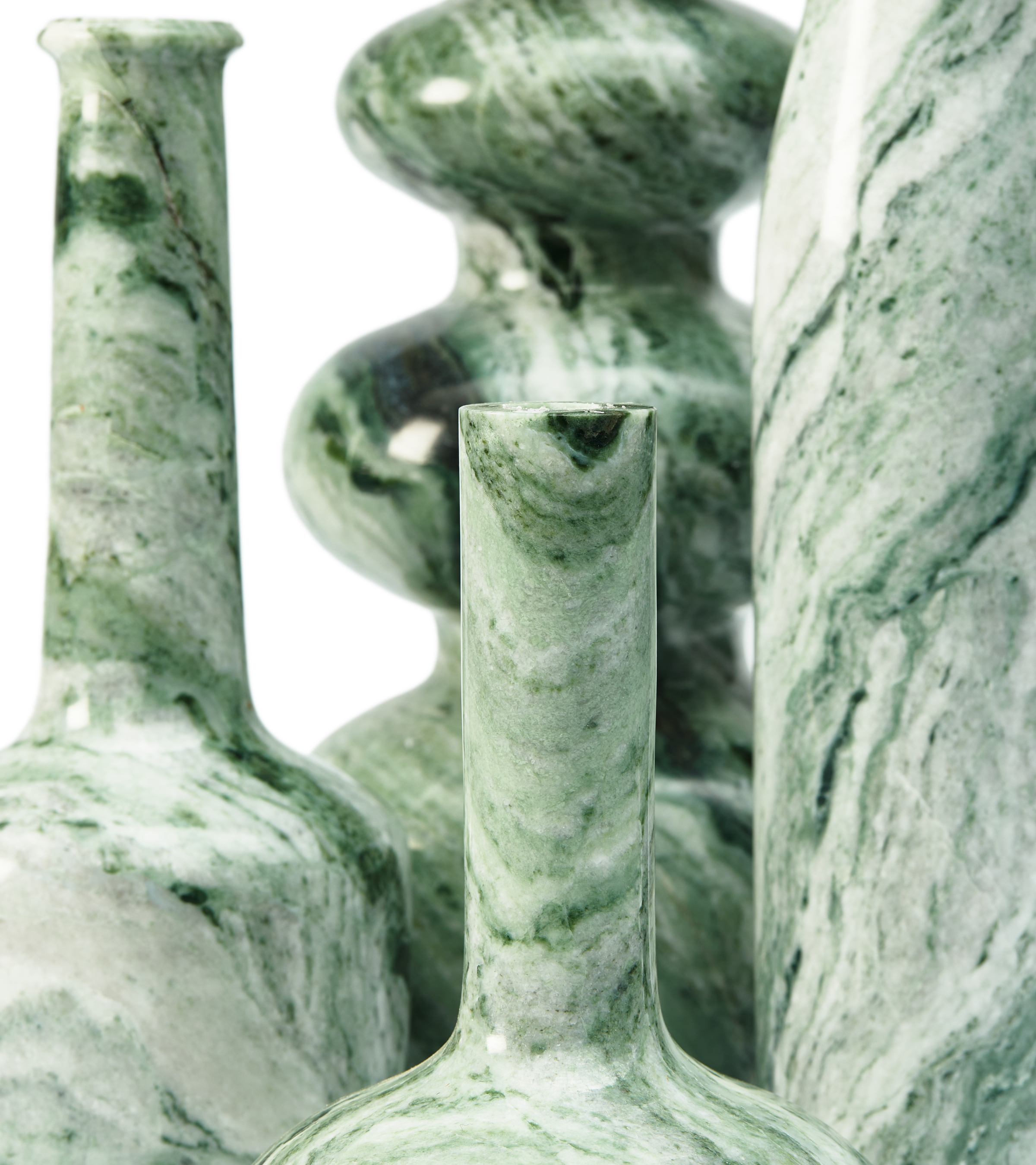 HERITAGE WHISKEY Candle Holder Dark Green Marble