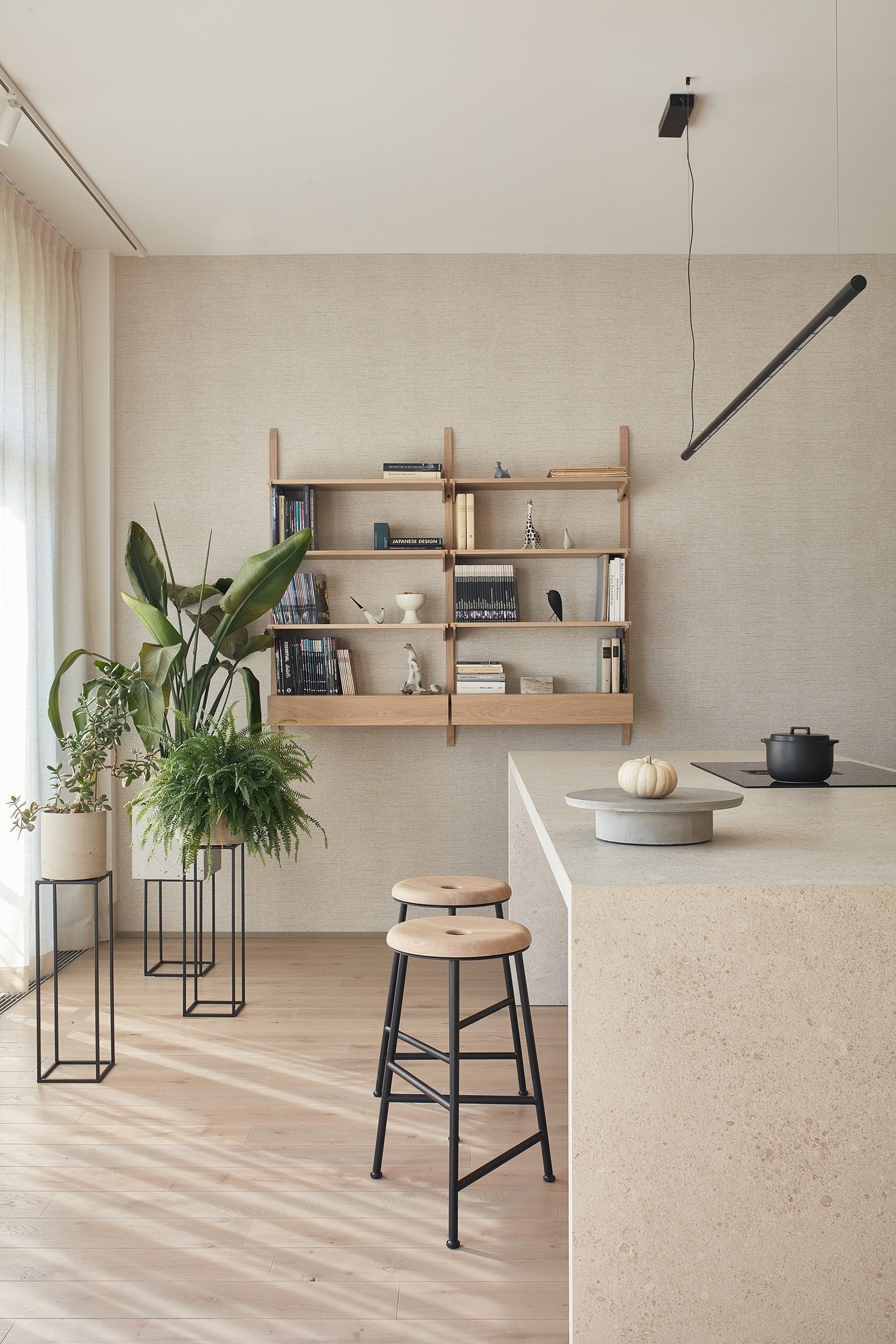 NOKI shelf system oak wood