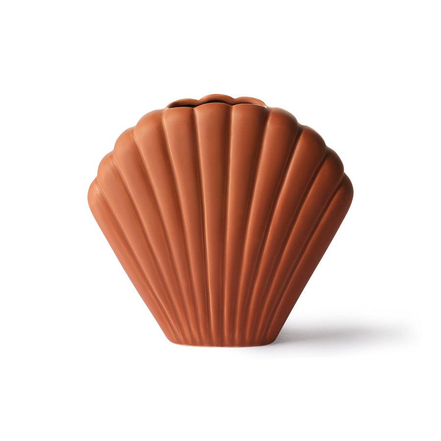 Wazon ceramiczny SHELL brązowy rozmiar M HKliving Eye on Design