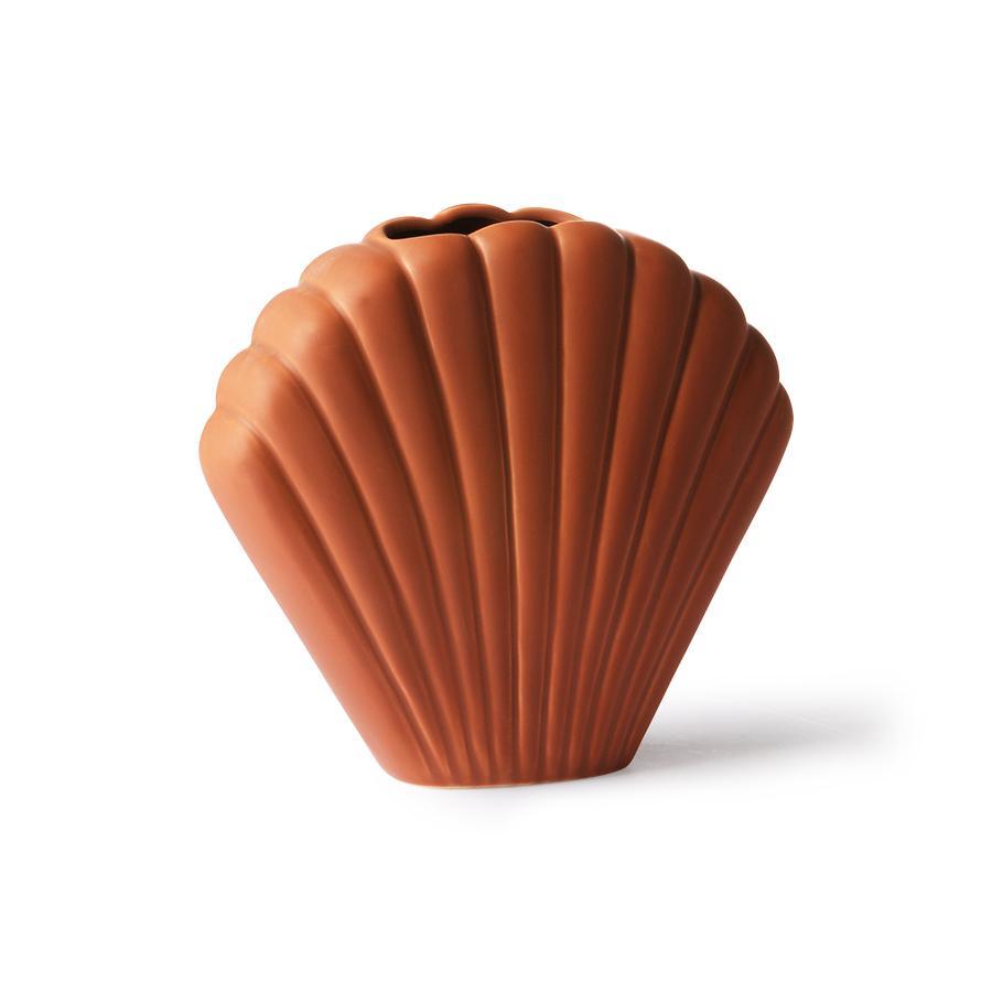 Wazon ceramiczny SHELL brązowy rozmiar M HKliving Eye on Design