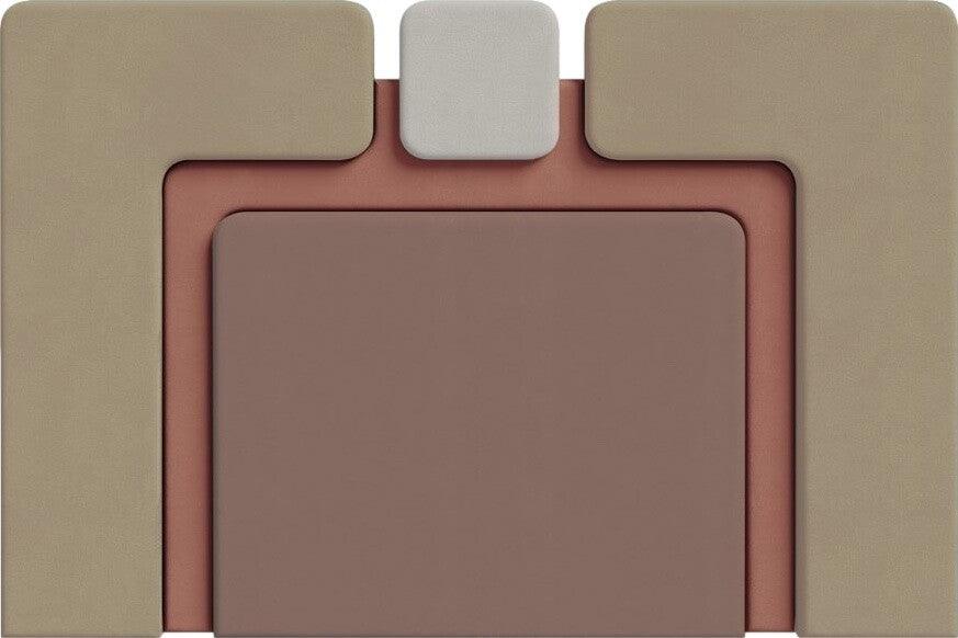 Wezgłowie PLUM 6 różowy z beżowym Happy Barok Eye on Design