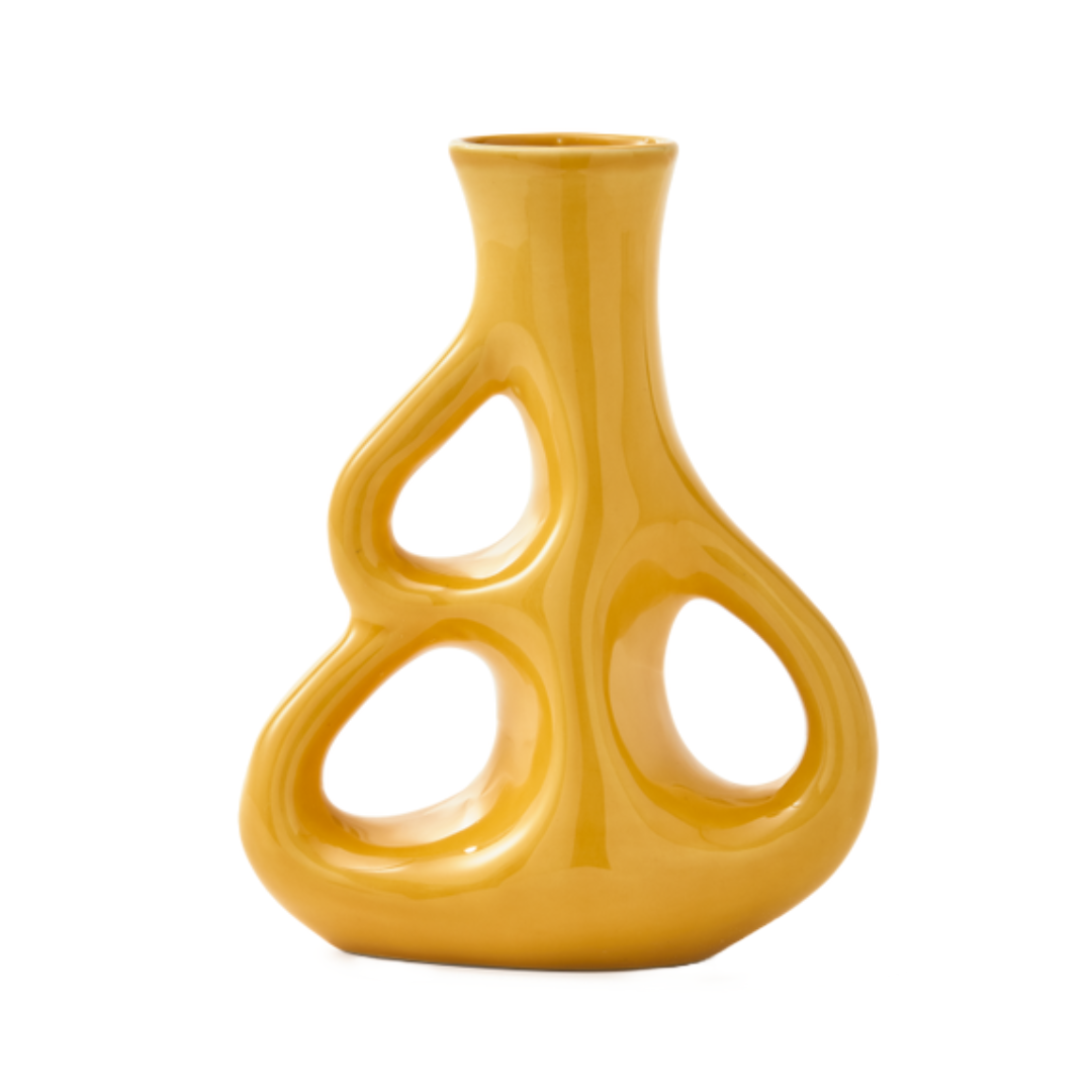 DREI OHREN Vase gelb