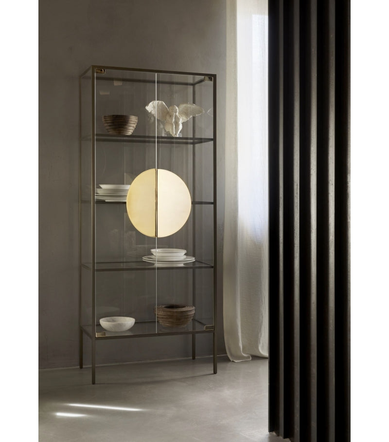Glasvitrine YANG gold