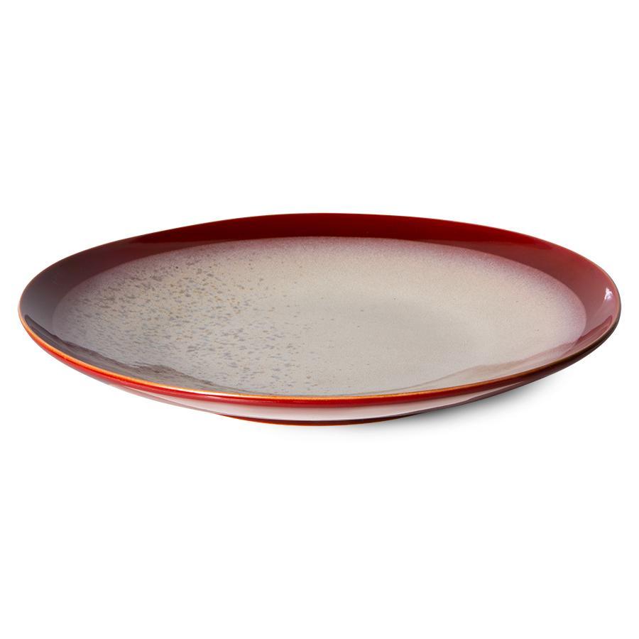 Zestaw 2 talerzy obiadowych ceramicznych 70's mróz HKliving Eye on Design