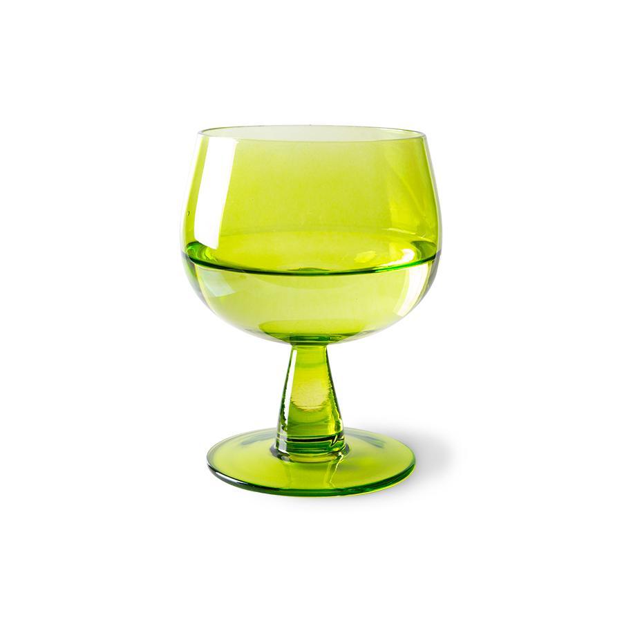 Zestaw 4 kieliszków do wina EMERALDS limonkowy zielony HKliving Eye on Design