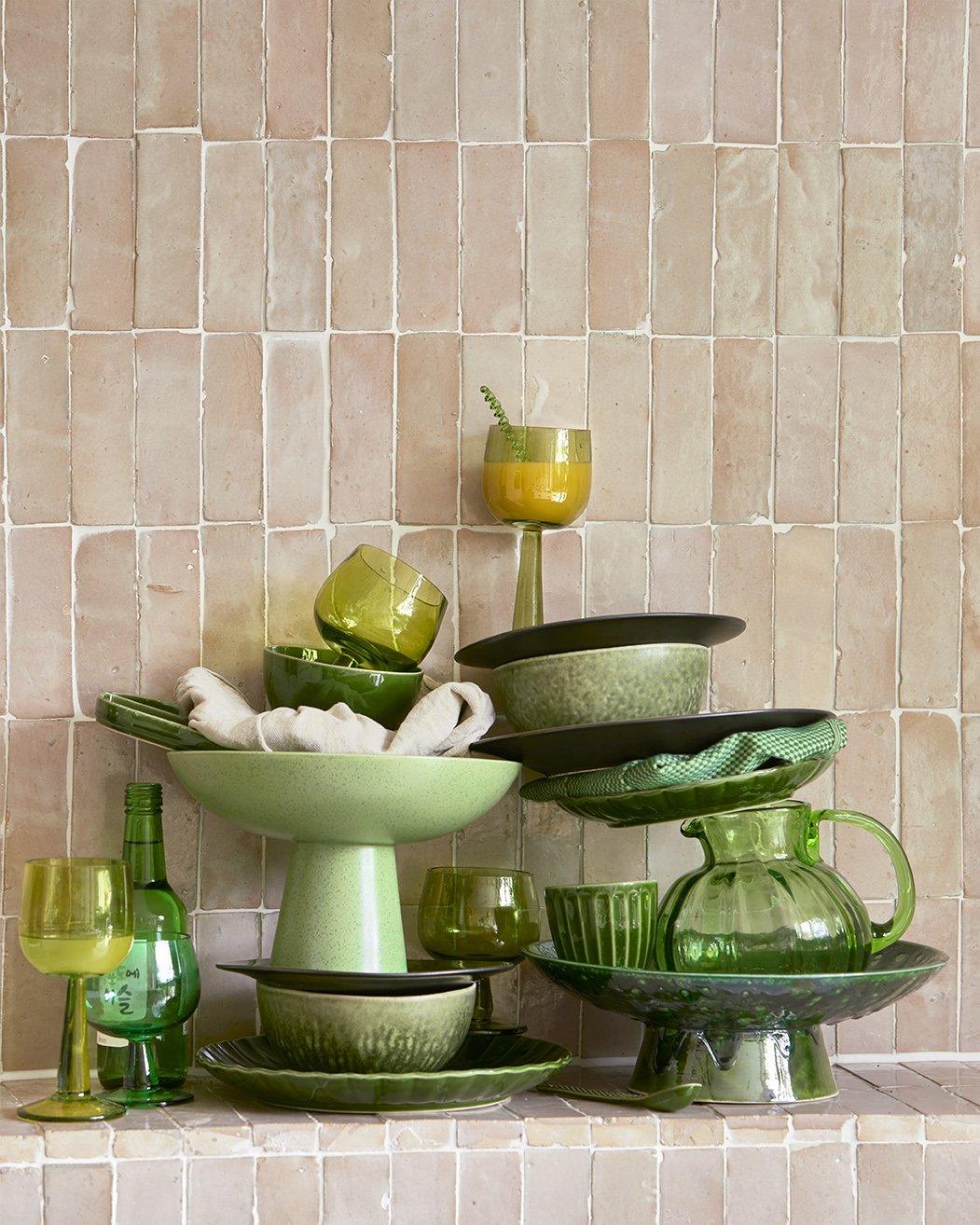 Zestaw 4 kieliszków do wina EMERALDS limonkowy zielony HKliving Eye on Design