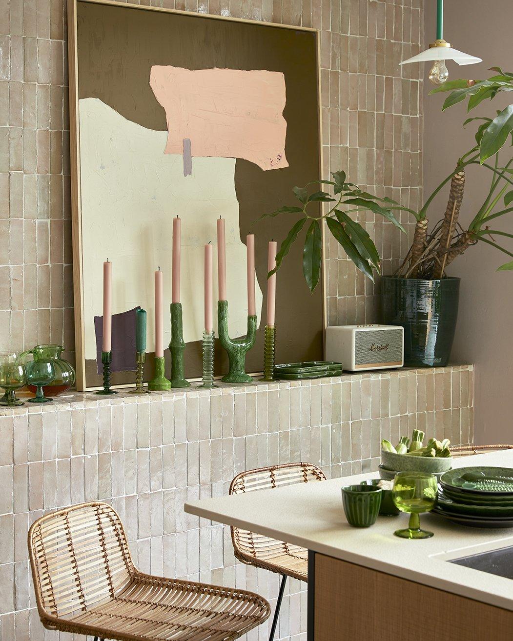 Zestaw 4 kieliszków do wina EMERALDS limonkowy zielony HKliving Eye on Design