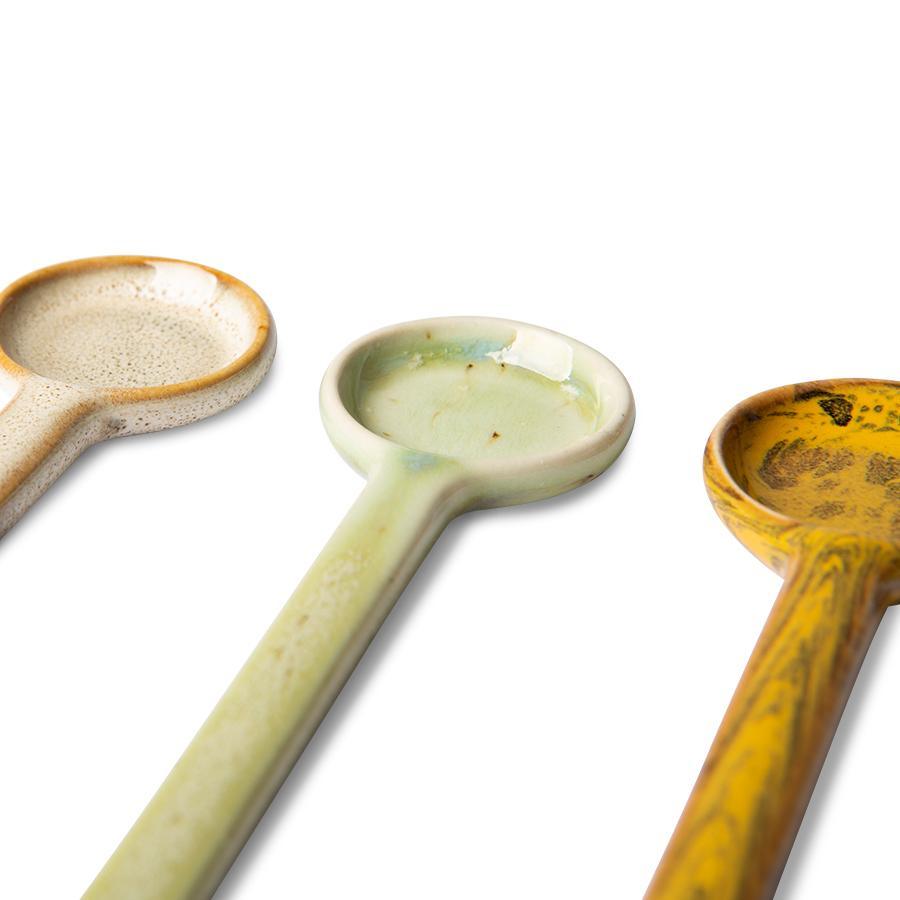 Zestaw 4 łyżeczek ceramicznych 70's rozmiar M HKliving Eye on Design
