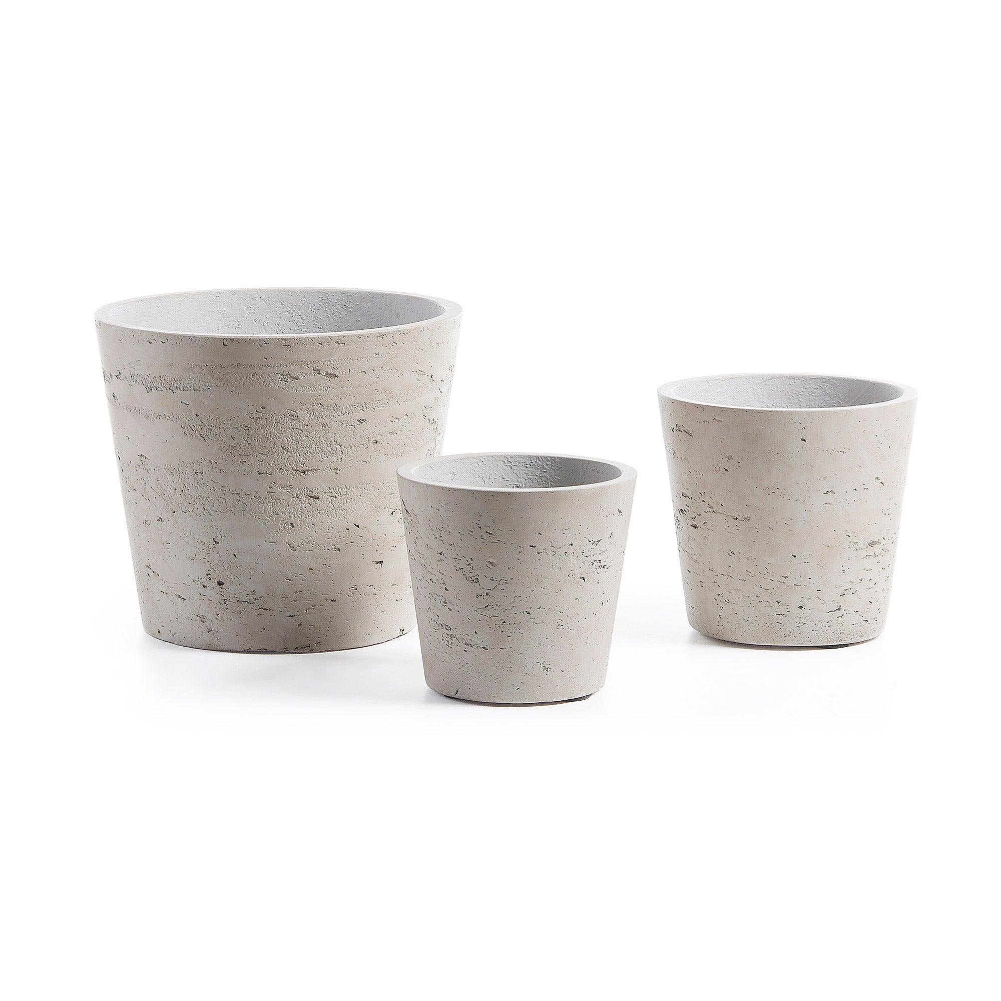 Zestaw doniczek LOW cement La Forma Eye on Design