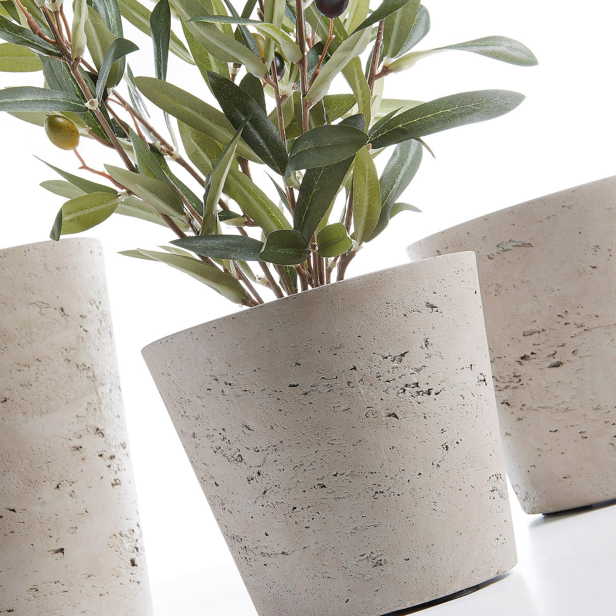 Zestaw doniczek LOW cement La Forma Eye on Design