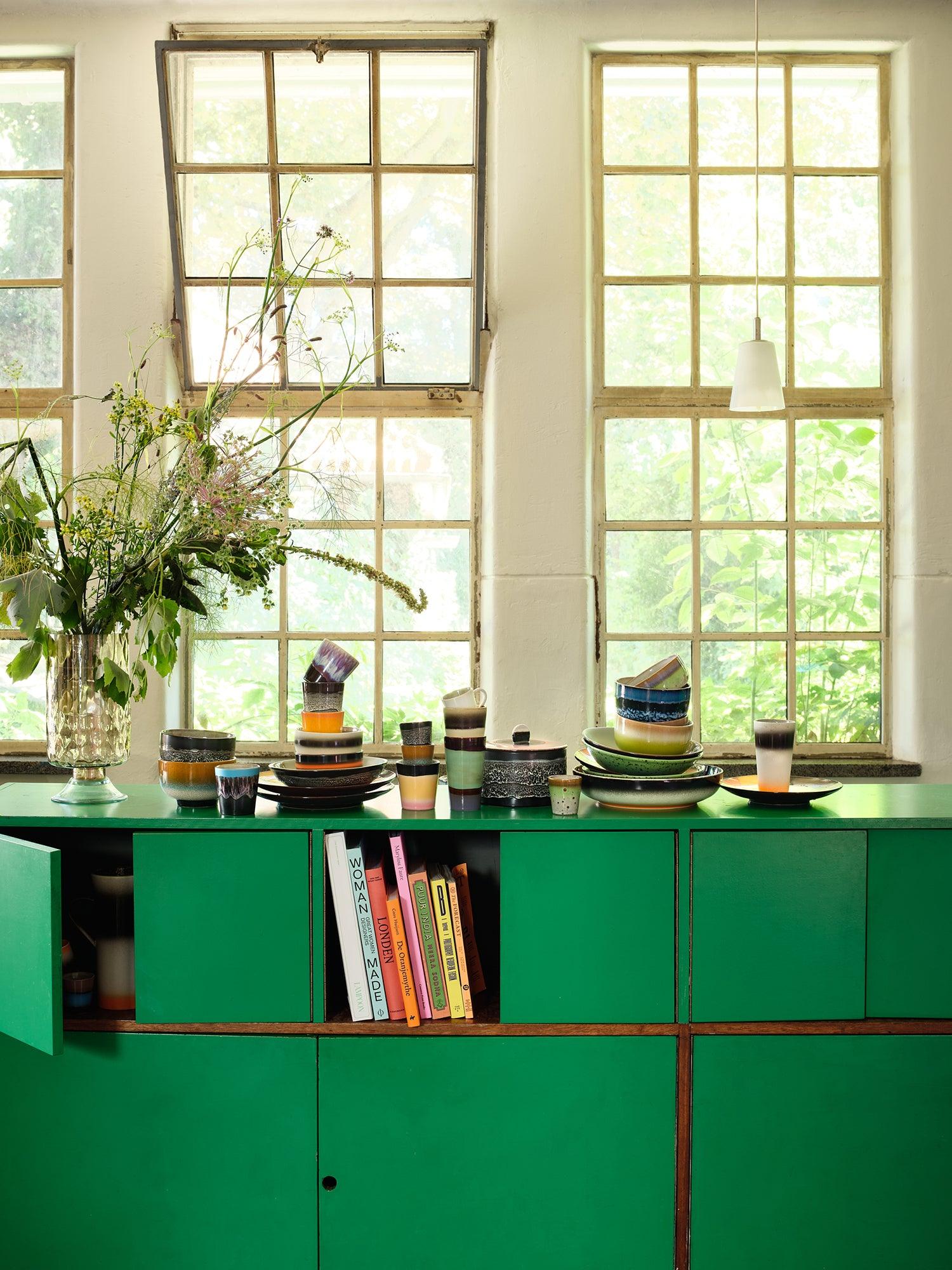Zestaw kubków ceramicznych do latte 70's BOOGIE HKliving Eye on Design