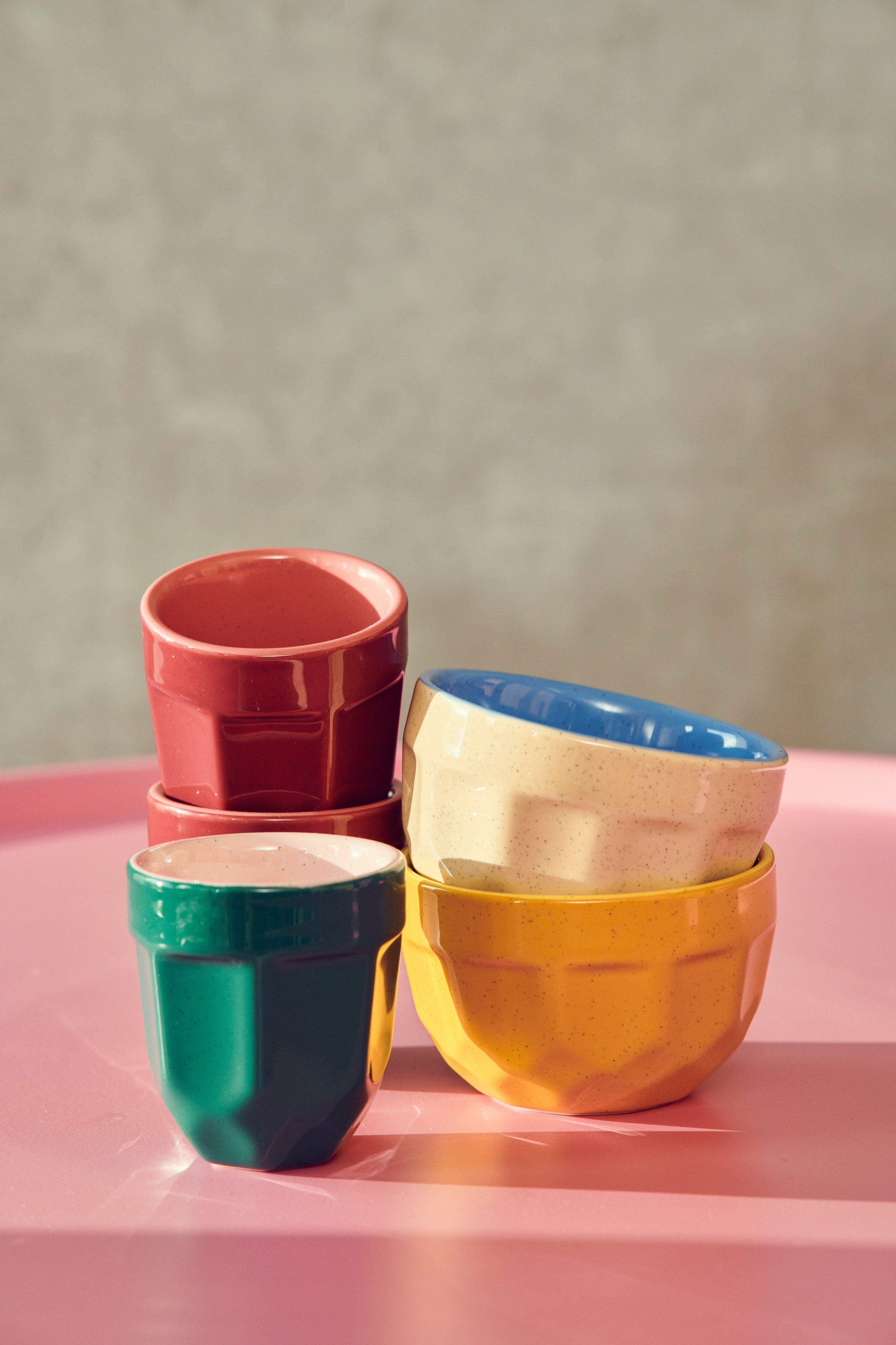 Zestaw kubków ESPRESSO kolorowy Pols Potten Eye on Design