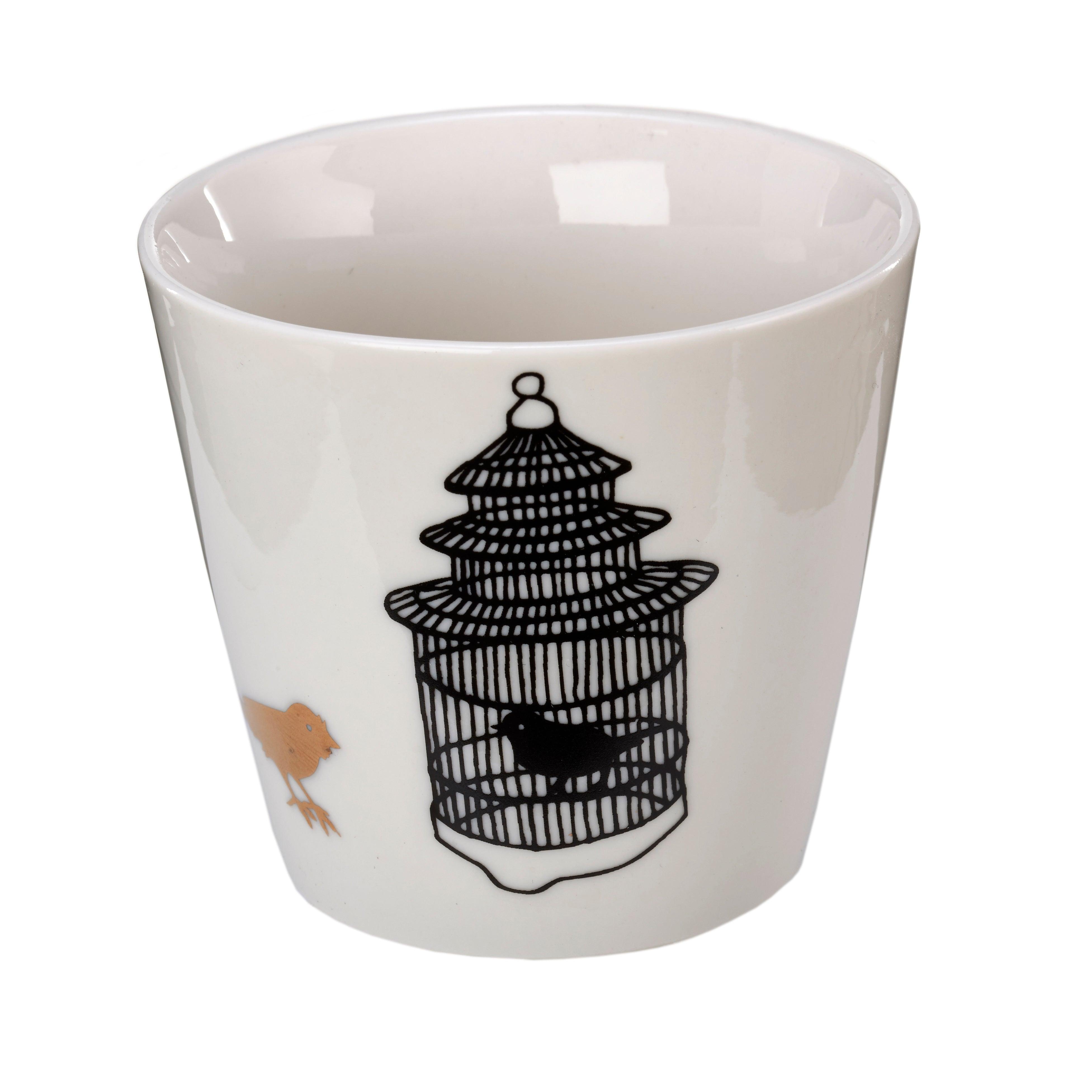 Zestaw kubków FREEDOM BIRDS biała porcelana Pols Potten Eye on Design