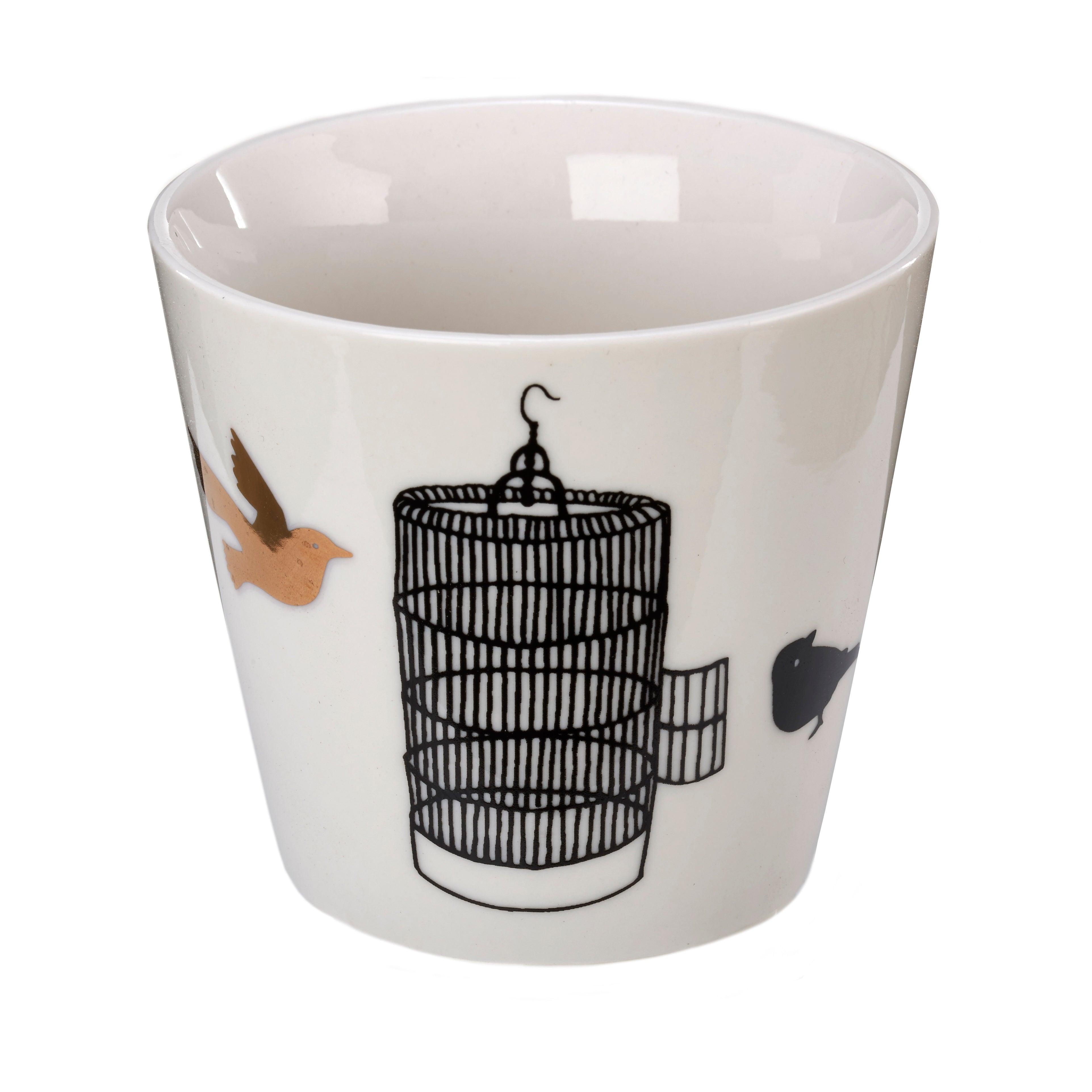 Zestaw kubków FREEDOM BIRDS biała porcelana Pols Potten Eye on Design